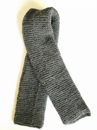 Knitted WWI French scarf