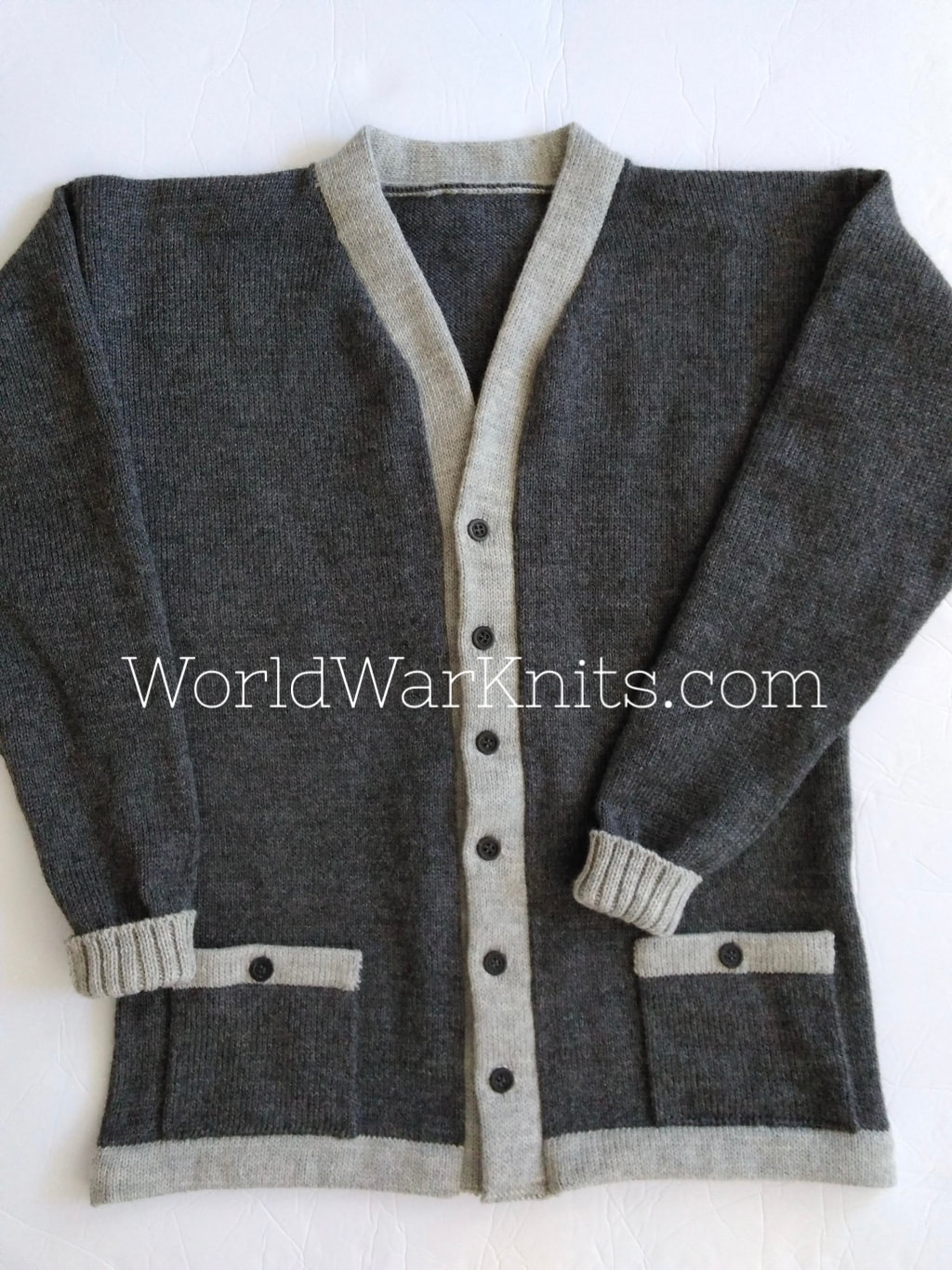 1918 Two Tone Cardigan Sweater Coat
