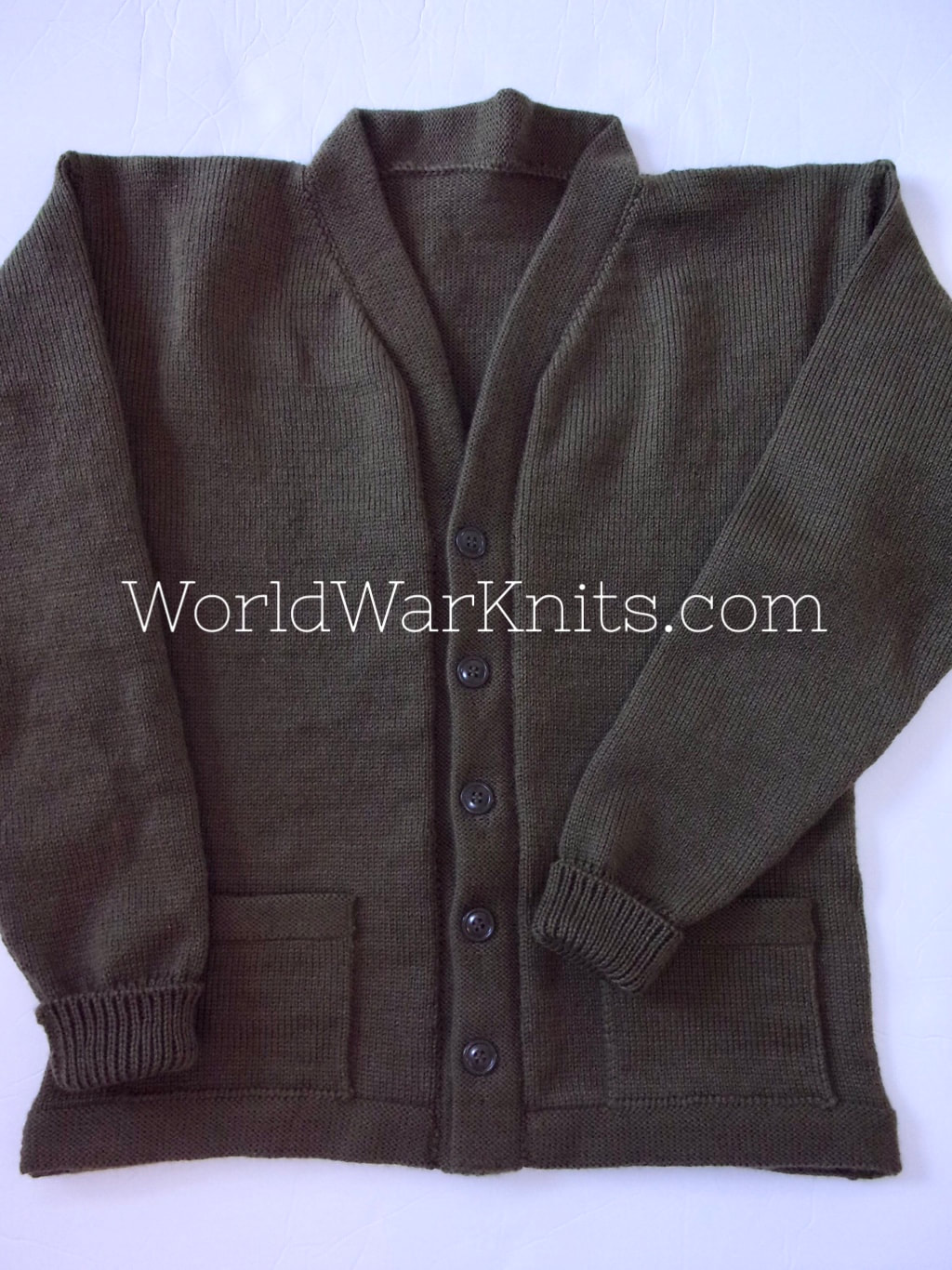 Handmade Reproduction Boer War Sweater Coat Cardigan