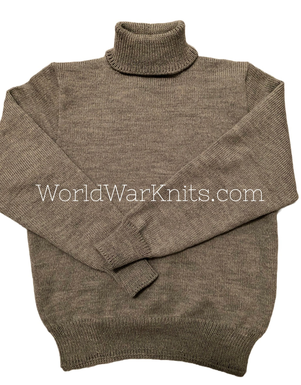Knitted WWII WW2 Turtleneck Sweater 