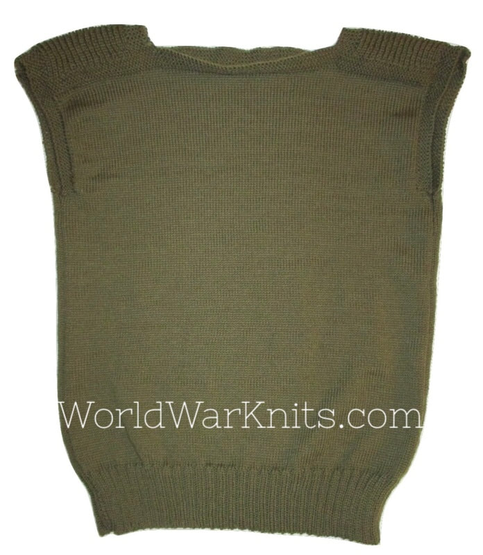 Reproduction Knitted WWII Basic Vest, 1940