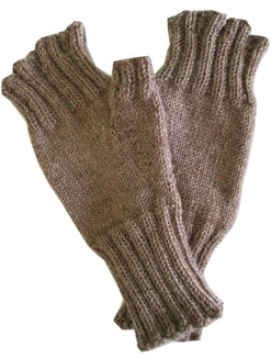 Handmade reproduction WWII half-mitts.