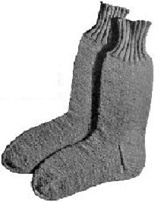 WWI regulation socks knitted