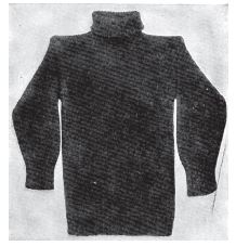 WWI Great War Plain Jersey Turtleneck Sweater
