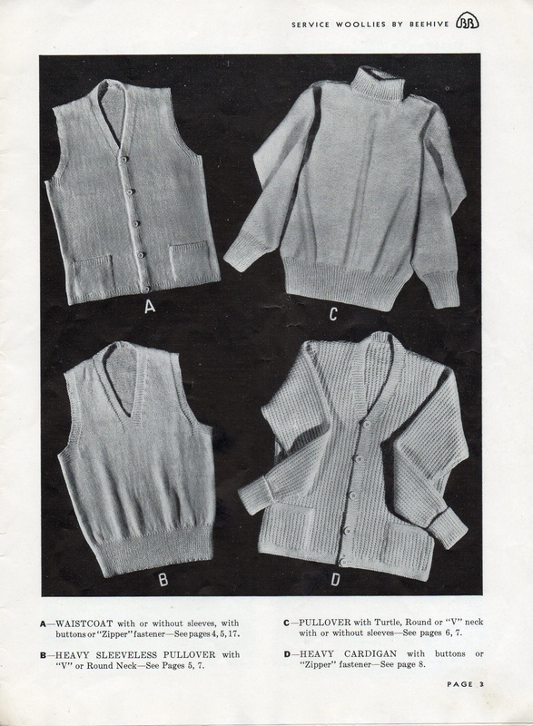 WWII vests and sweaters