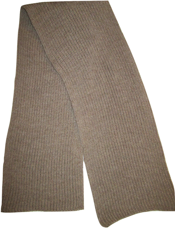 Knitted WWII scarf in Brioche Knit