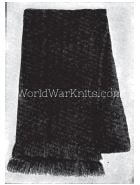 WWI Great War Basket stitch muffler.