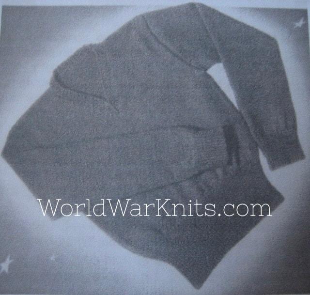 WWII V-neck sweater