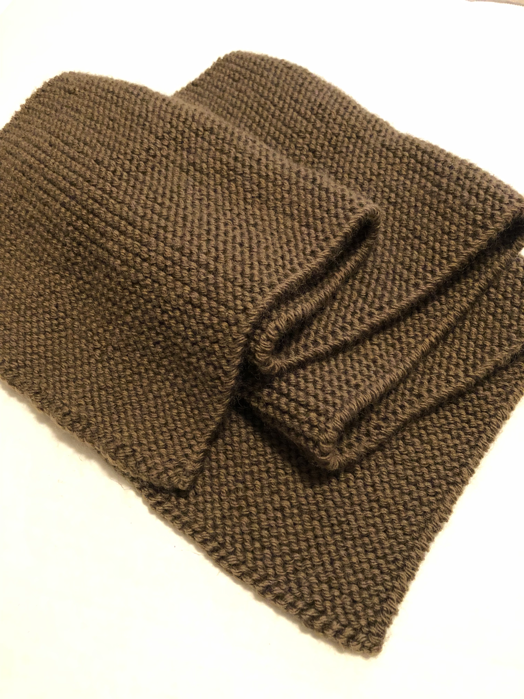 WW2 1940 knitted basic scarf. 