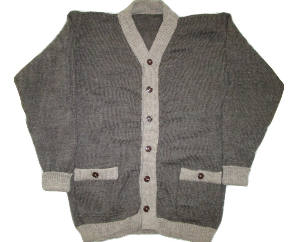 1918 Two Tone Cardigan Sweater Coat